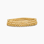 433 Gold Beaded Bracelet Stack