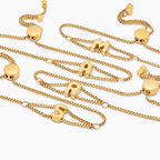Bubble Initial Bracelet