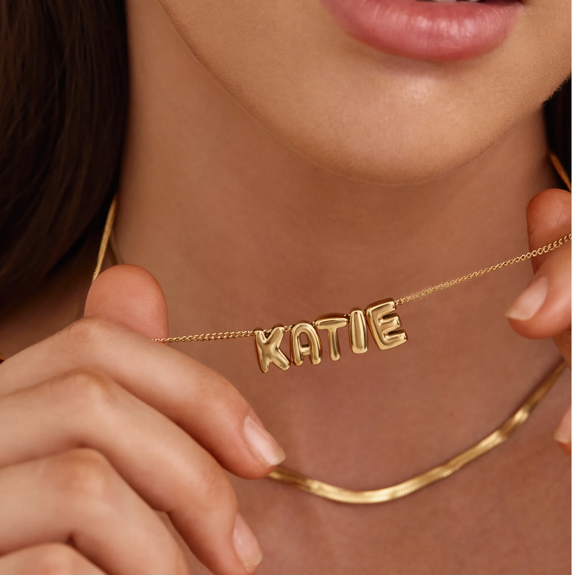 Bubble Custom Name Necklace