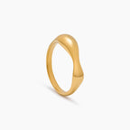 Sculpted Wave Statement Ring