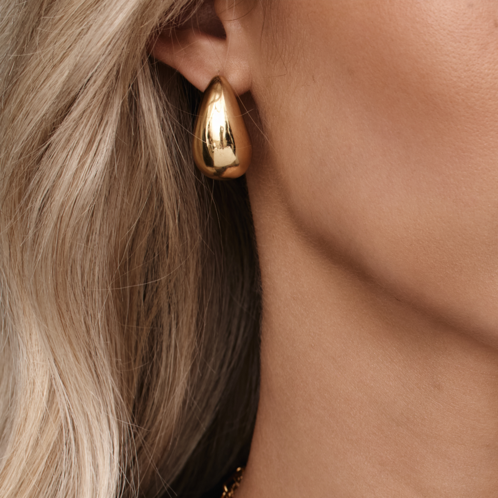 Chunky Teardrop Earrings