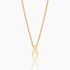 Dainty Initial Charm Necklace