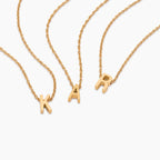 Dainty Initial Charm Necklace