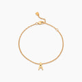 Dainty Initial Charm Bracelet