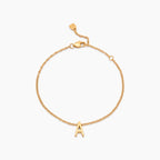 Dainty Initial Charm Bracelet