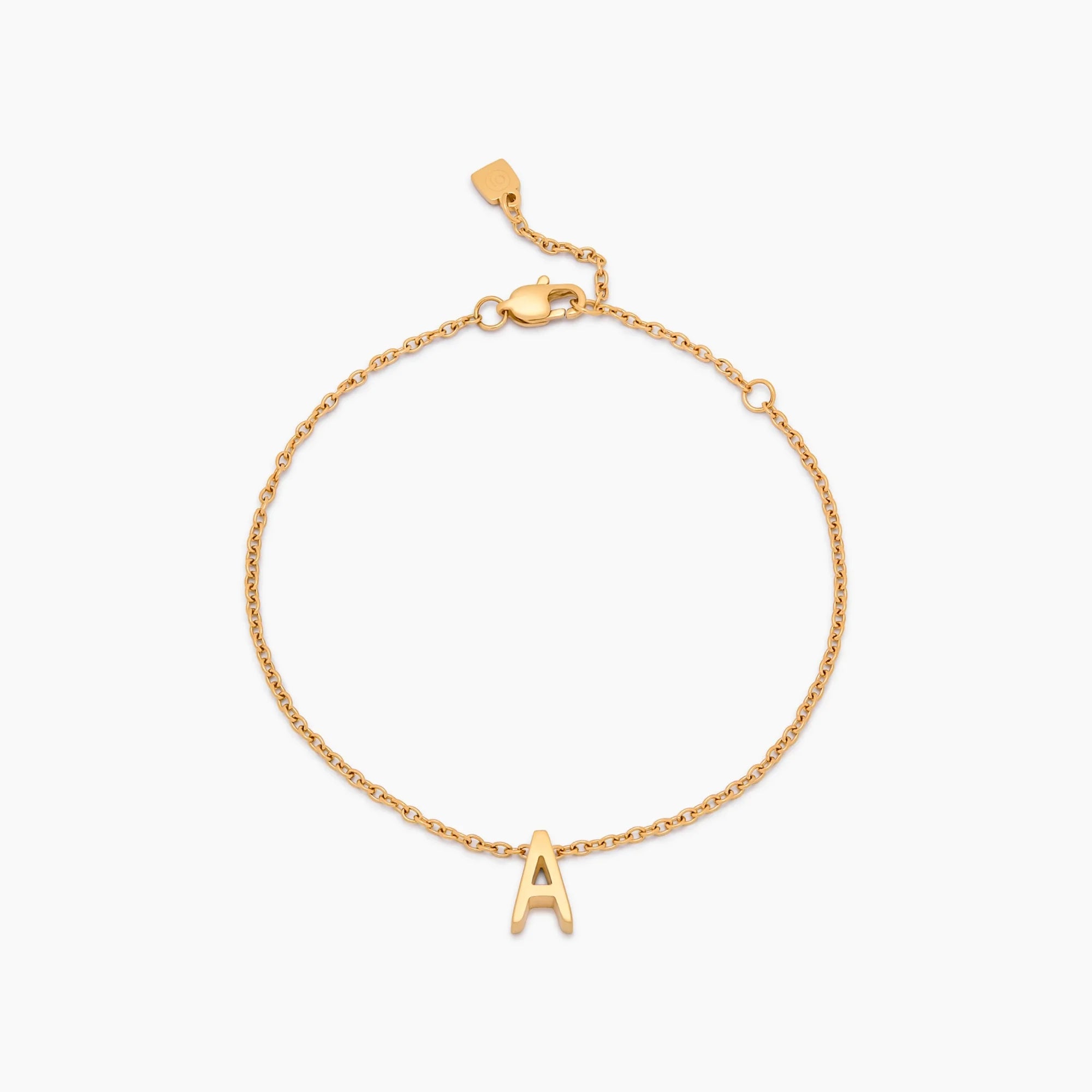 Dainty Initial Charm Bracelet