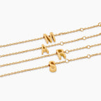 Dainty Initial Charm Bracelet
