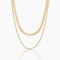 Double Snake Chain Layered Necklace