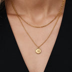 Initial Stamp Necklace