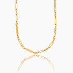 Engraved Name-Date Paperclip Necklace
