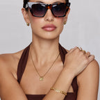 Curb Initial Bracelet