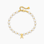 Pearl Initial Charm Bracelet