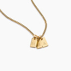 Tag Initial Necklace