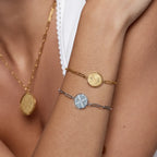 Engraved Compass Bracelet