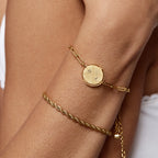 Engraved Compass Bracelet