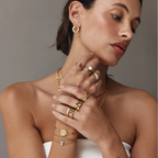 Princess Cut Birthstone Band Ring