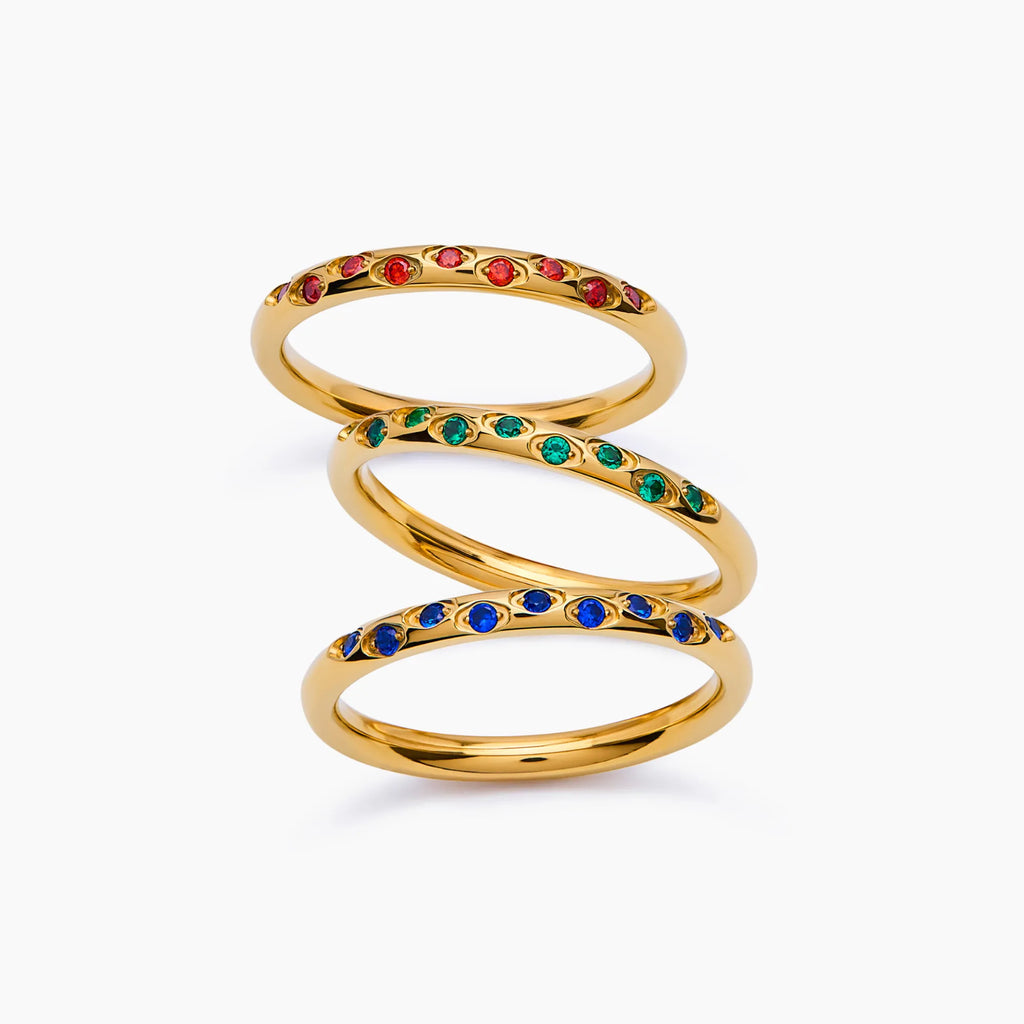 Celestial Birthstone Ring