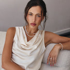 Statement Initial Pearl Necklace