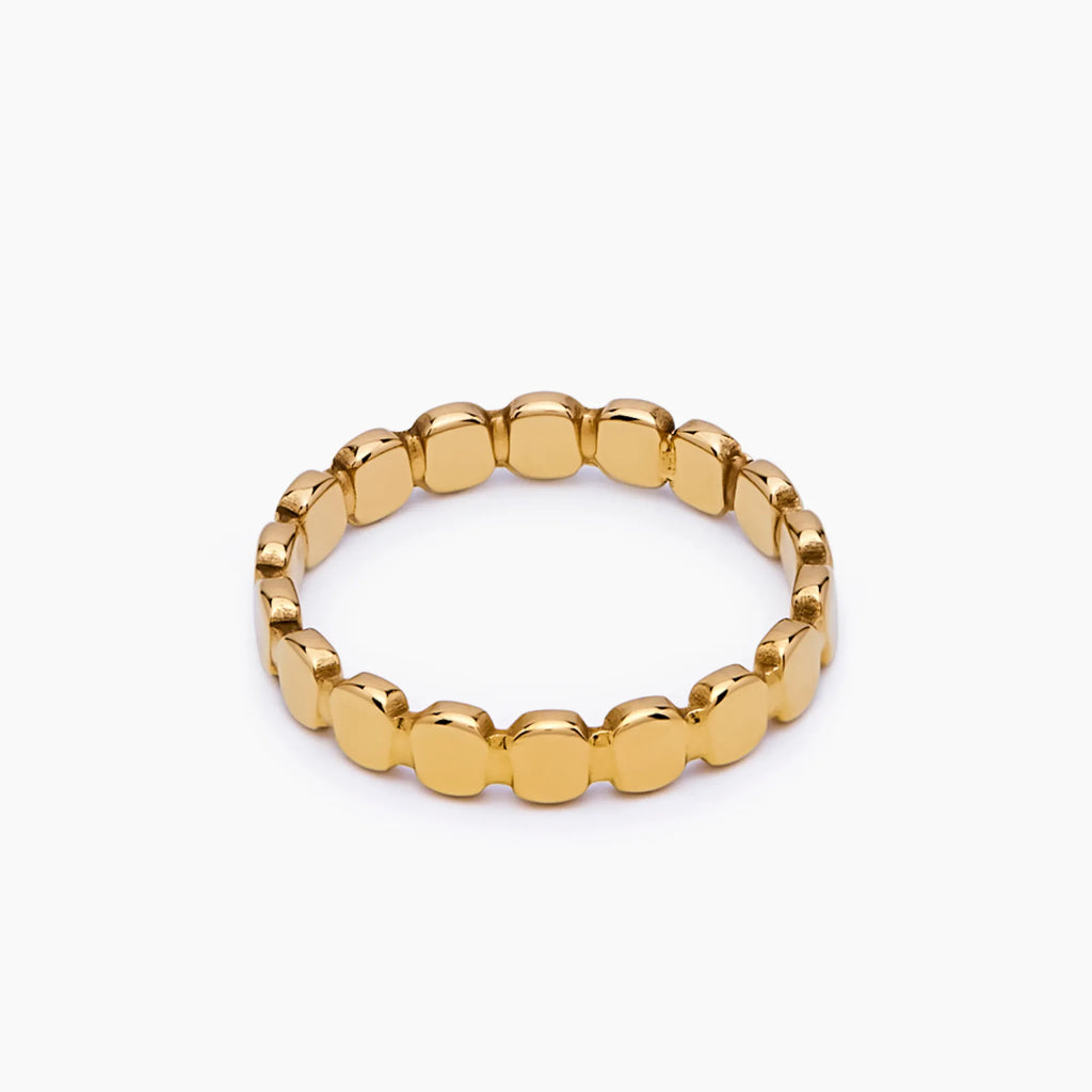 Golden Beaded Ring