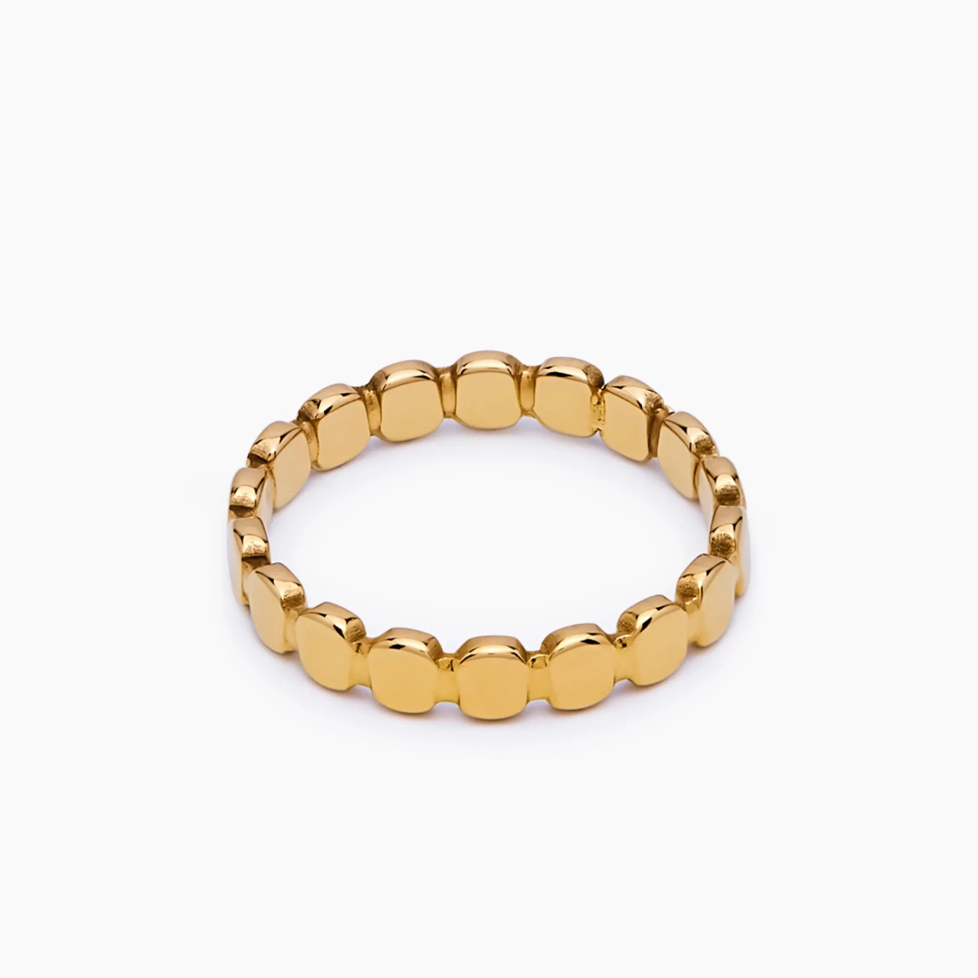Golden Beaded Ring