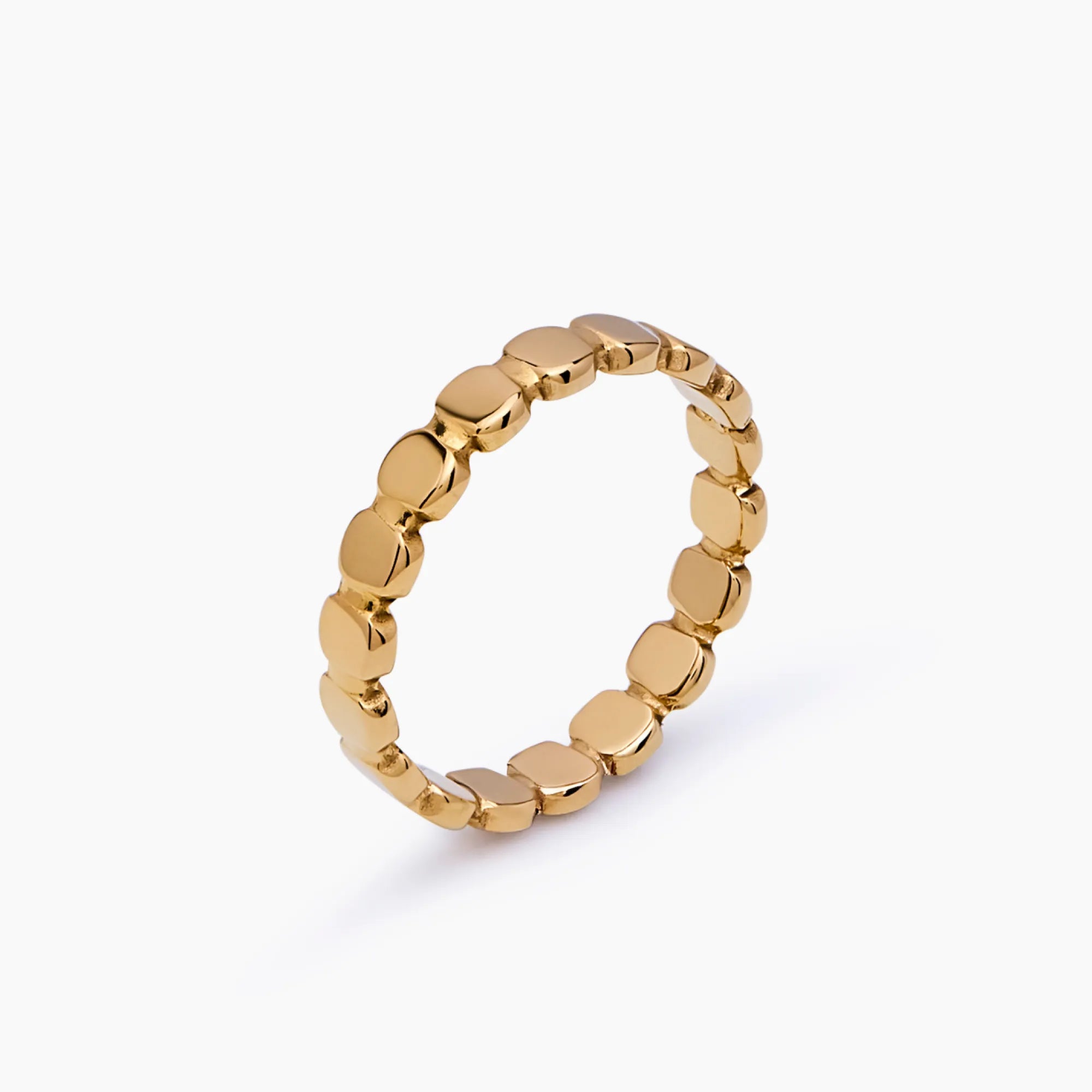 Golden Beaded Ring