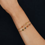 Personalized Multi-Birthstone Bracelet