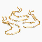 Engraved Name-Date Paperclip Bracelet