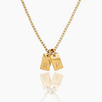 Tag Initial Necklace