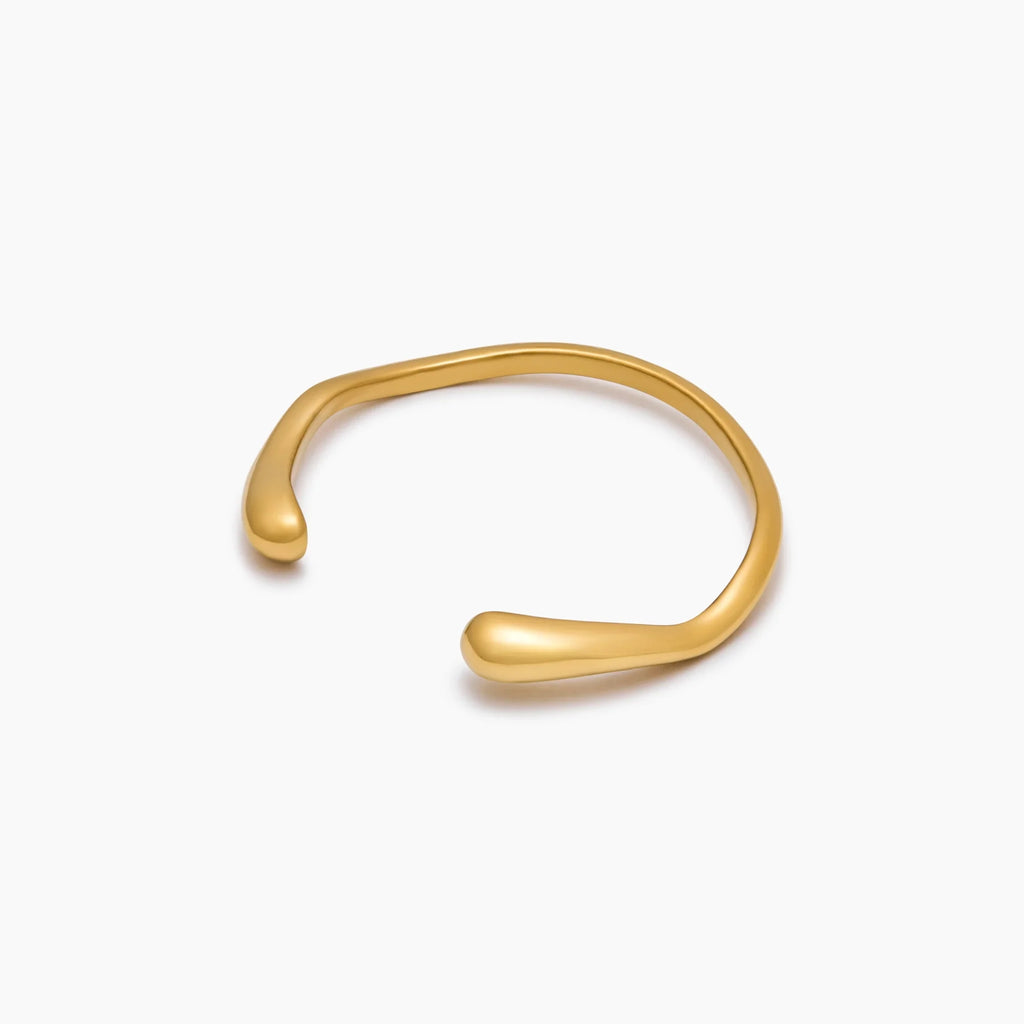 Sculpted Wave Cuff Bracelet