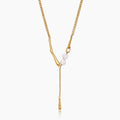 Elara Pearl Bar Necklace