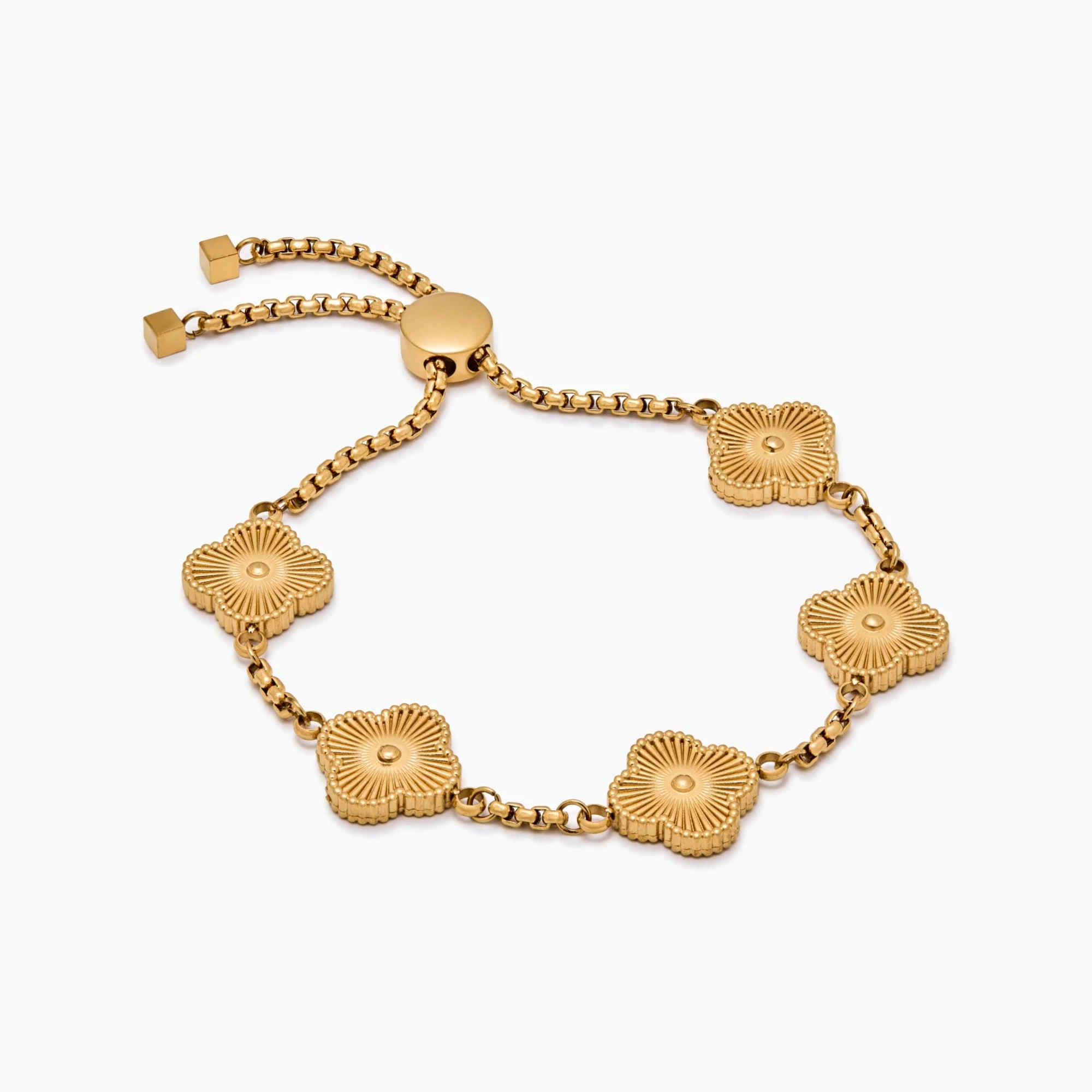 Mother Of Pearl Clover Bracelet