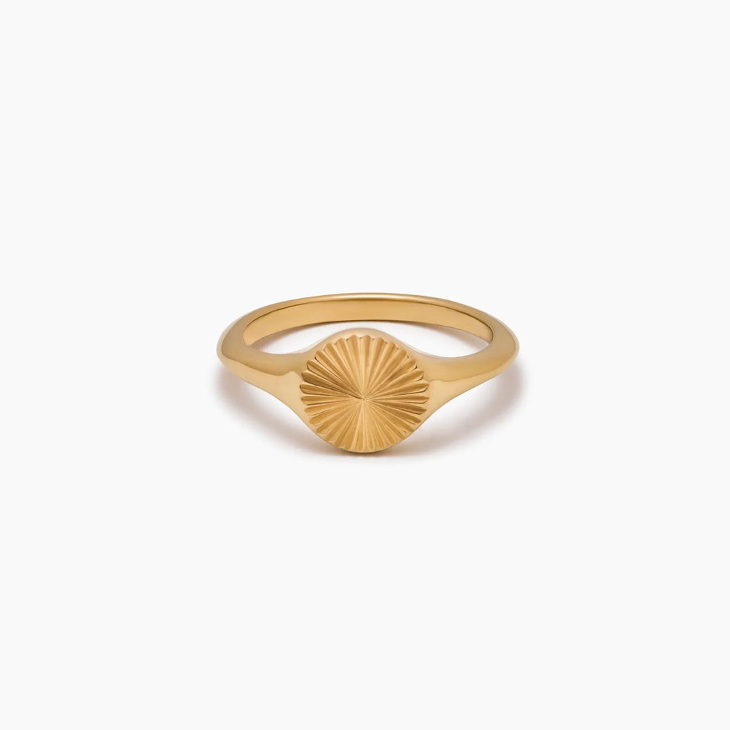 Sunburst Signet Ring