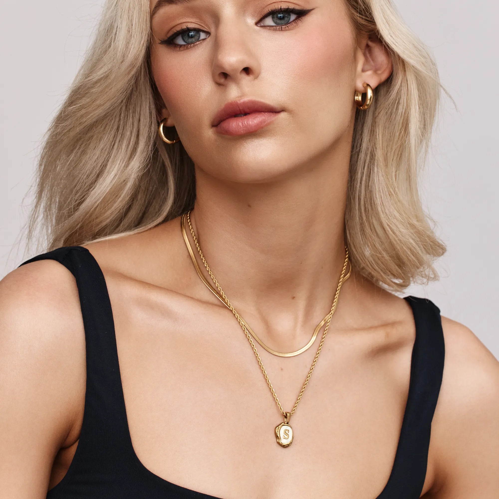 Pearl Initial Pendant Necklace