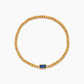 Gold Beaded Birthstone Bracelet