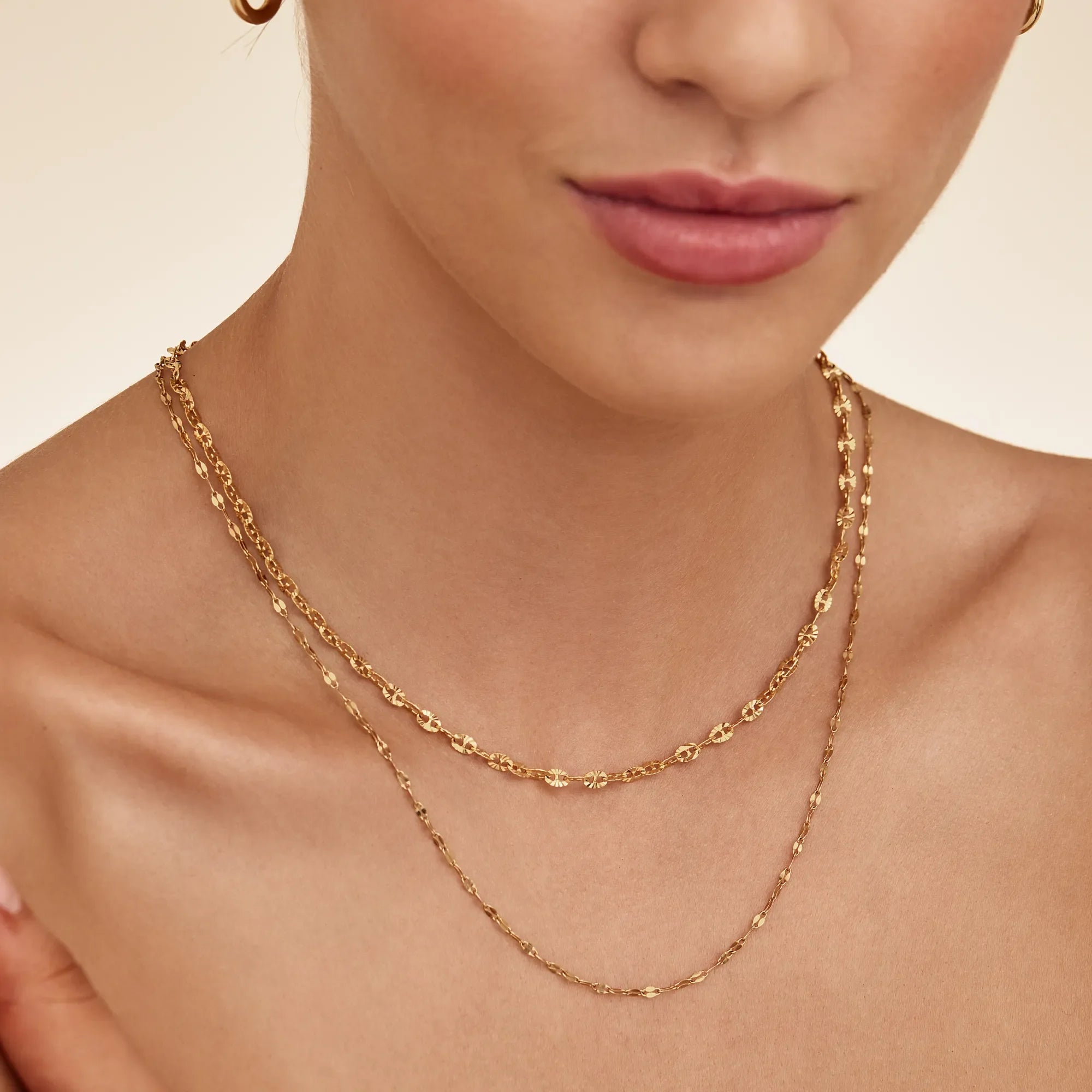 Bold Sequin Chain Necklace