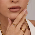 Signature Name Birthstone Ring