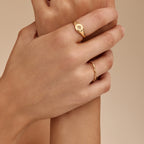 Dainty Double Twist Ring