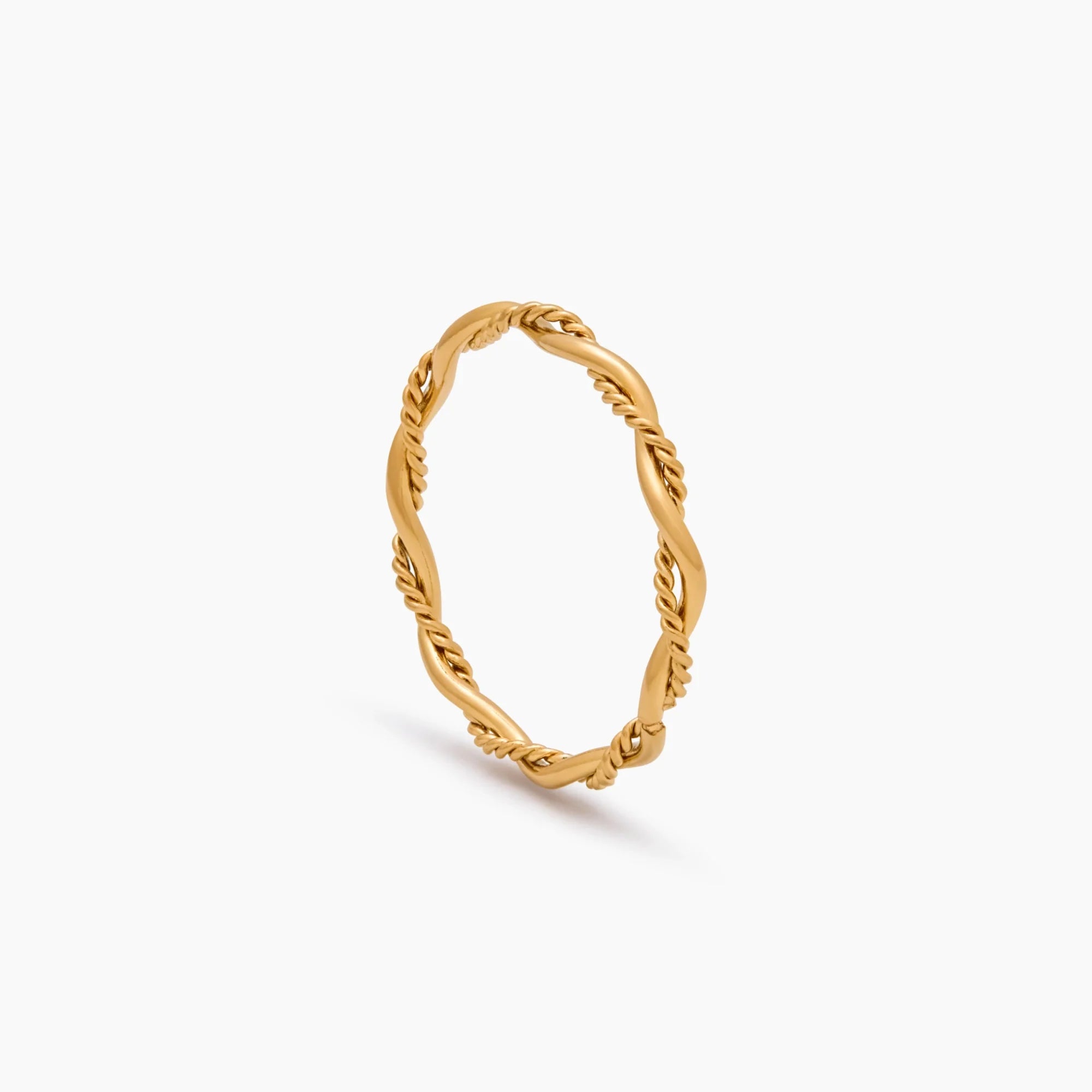 Dainty Double Twist Ring