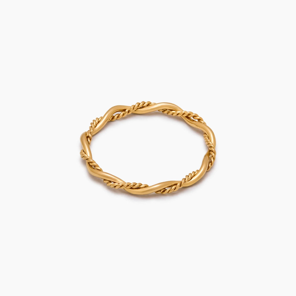 Dainty Double Twist Ring