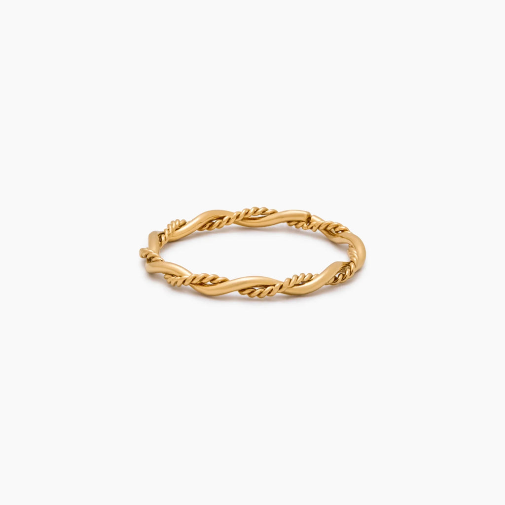 Dainty Double Twist Ring