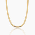 Engraved Herringbone Necklace