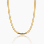 Engraved Herringbone Necklace