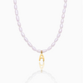 Statement Initial Pearl Necklace