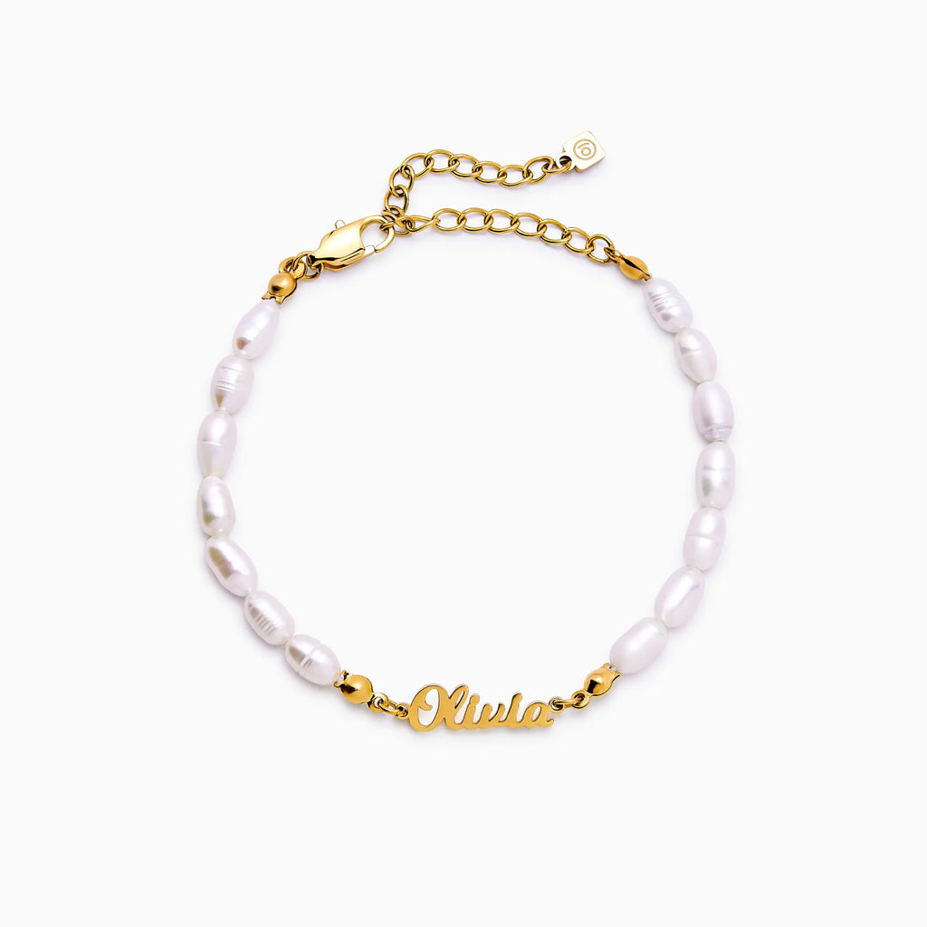 Freshwater Pearl Name Bracelet