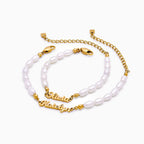 Freshwater Pearl Name Bracelet