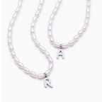 Statement Initial Pearl Necklace