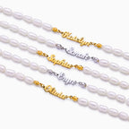 Freshwater Pearl Name Bracelet