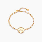 Engraved Compass Bracelet