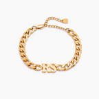 Curb Initial Bracelet