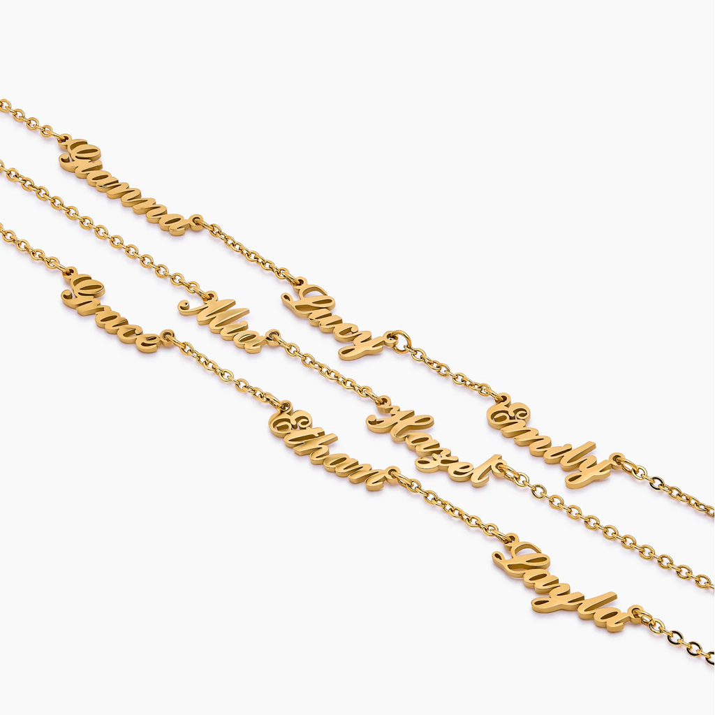 Multiple Name Necklace